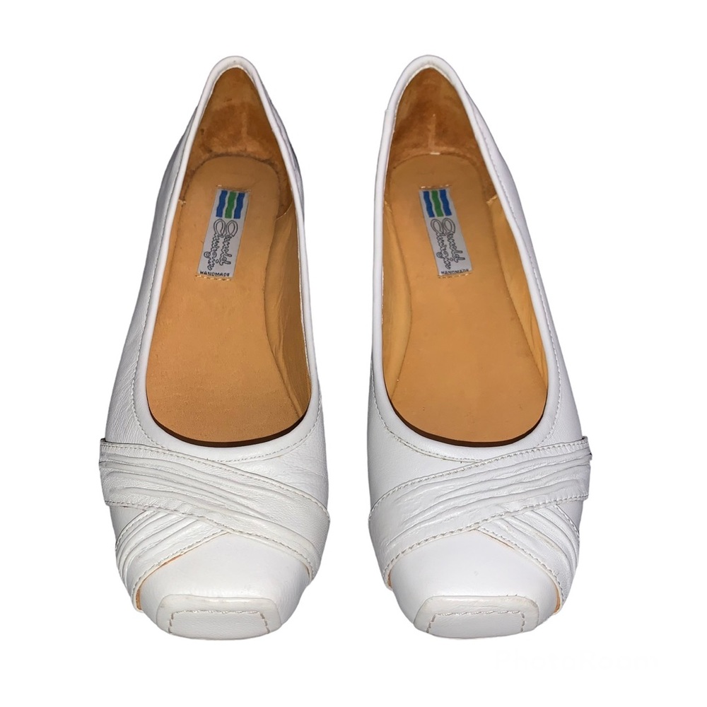 Genuine Leather Arnold Churgin White Ballet Style Flats